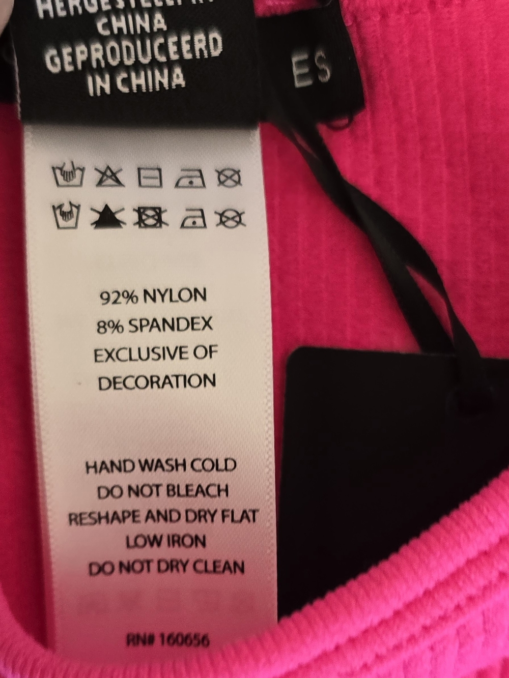 NWT Sincerely Jules Bright Pink Long Sleeve Beaded Crop Top Womens Sz Large - Picture 8 of 11
